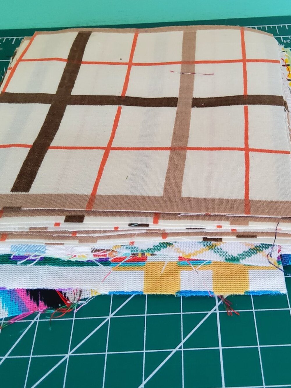 Assorted Antique Fabric Squares PrintsBundle, Quilting Charm Pack, Geometric Lot - Picture 7 of 7